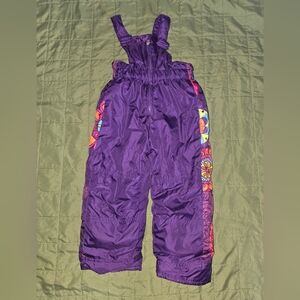 Hawke & Co Kids Purple Snow Bib Size 2
